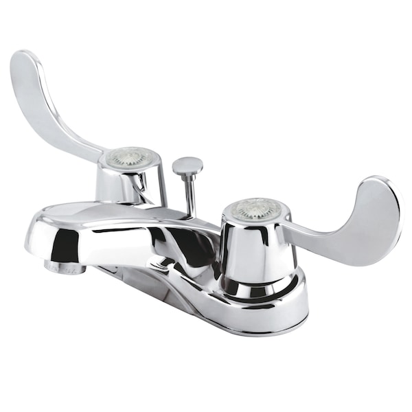 4" Centerset Bathroom Faucet, Polished Chrome